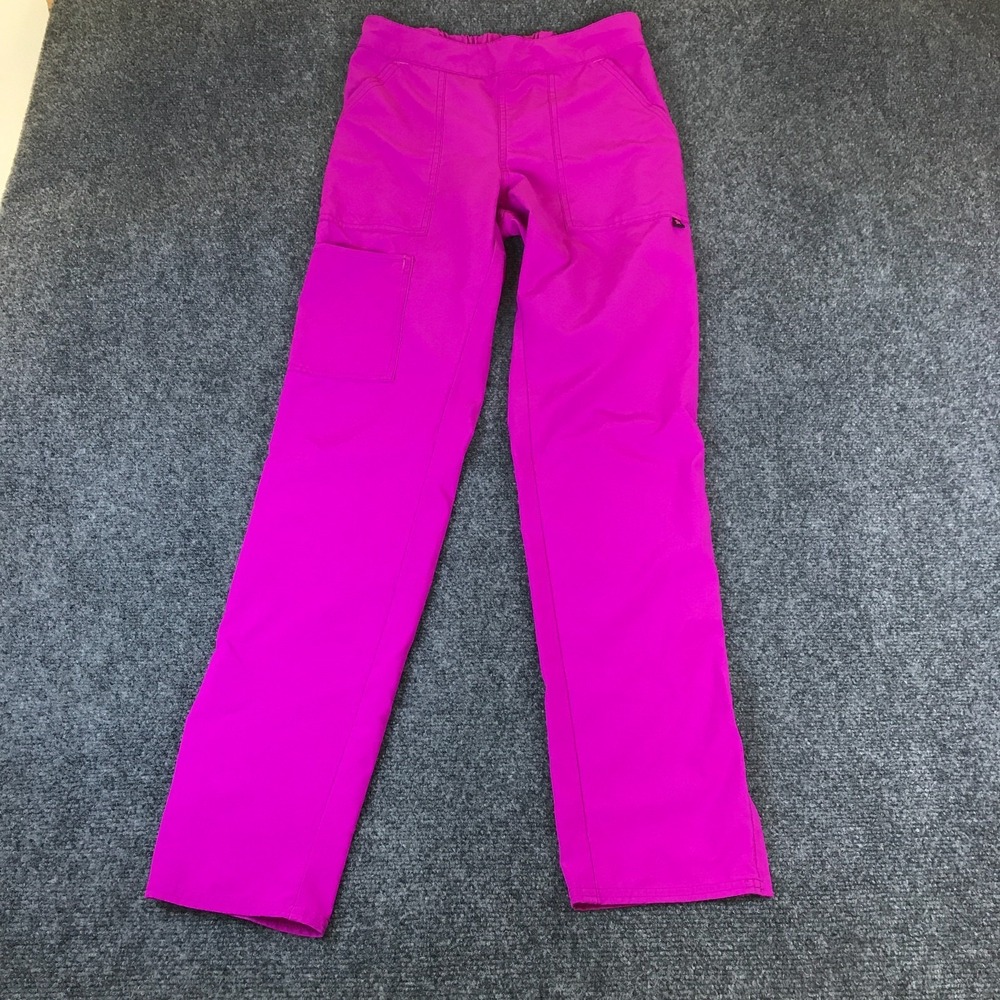 Scrubstar Medical Pants Womens 27x30 Violet Charm Logo Stretch Cargo Pockets
